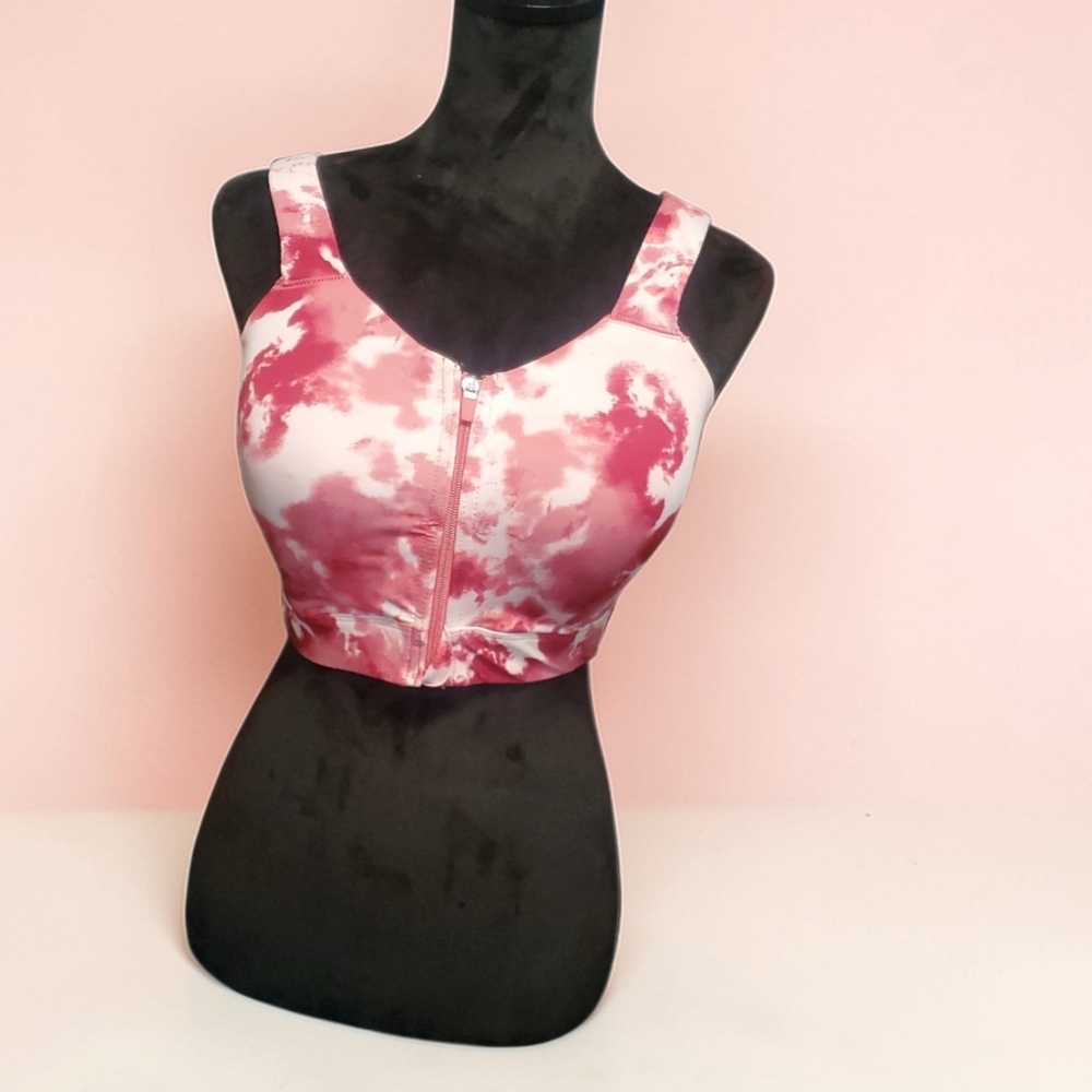 Layer 8 Pink and White Sports Bra